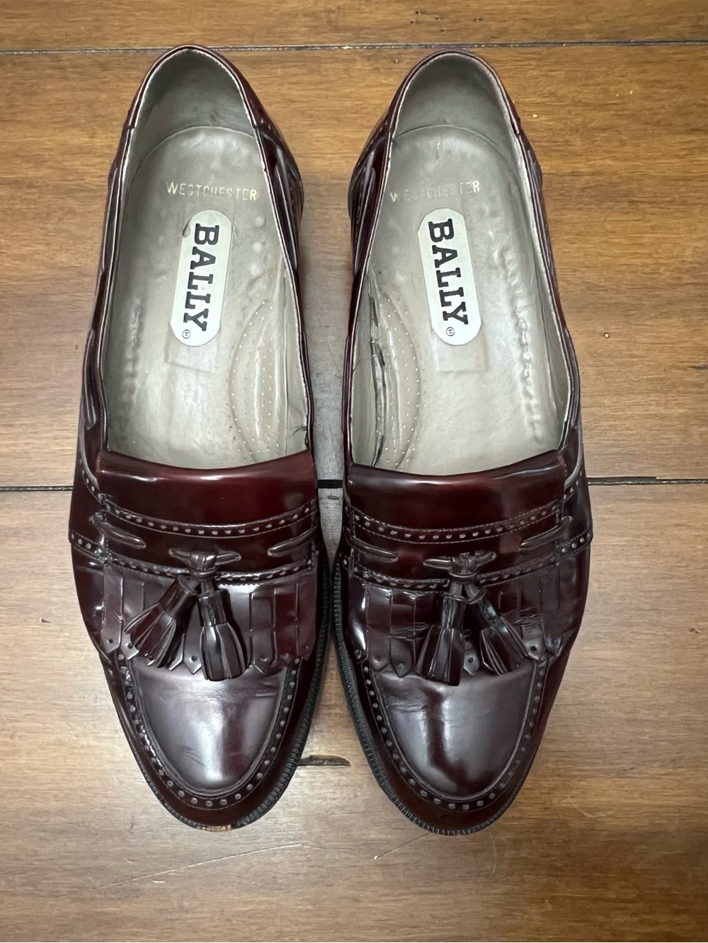 Bally Men’s Tassel Loafers in Bordeaux Leather